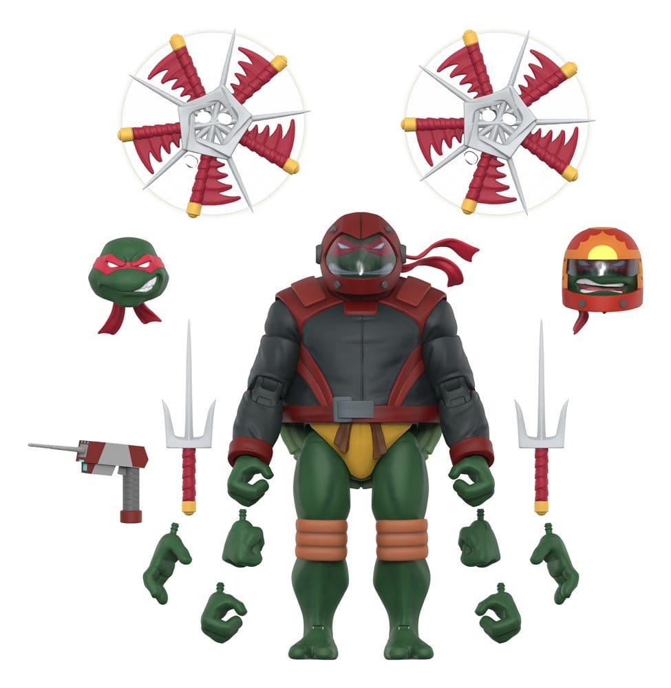Teenage Mutant Ninja Turtles Ultimates Actionfigur Wave 14 Raphael (Road Gear) Image