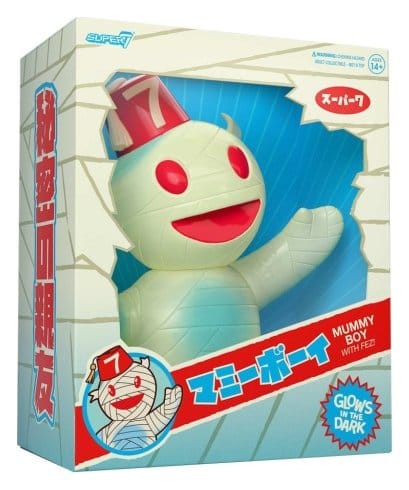 Super7 Vinyl Figur Mummy Boy (Glow w/ Fez) Image
