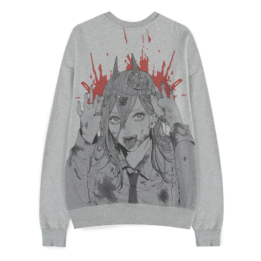 Chainsaw Man Pullover Power Grey Melange Größe M Image 1