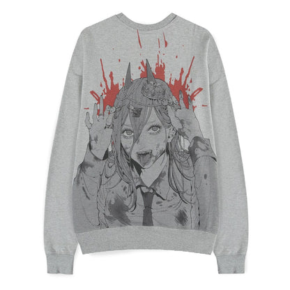 Chainsaw Man Pullover Power Grey Melange Größe M Image 1