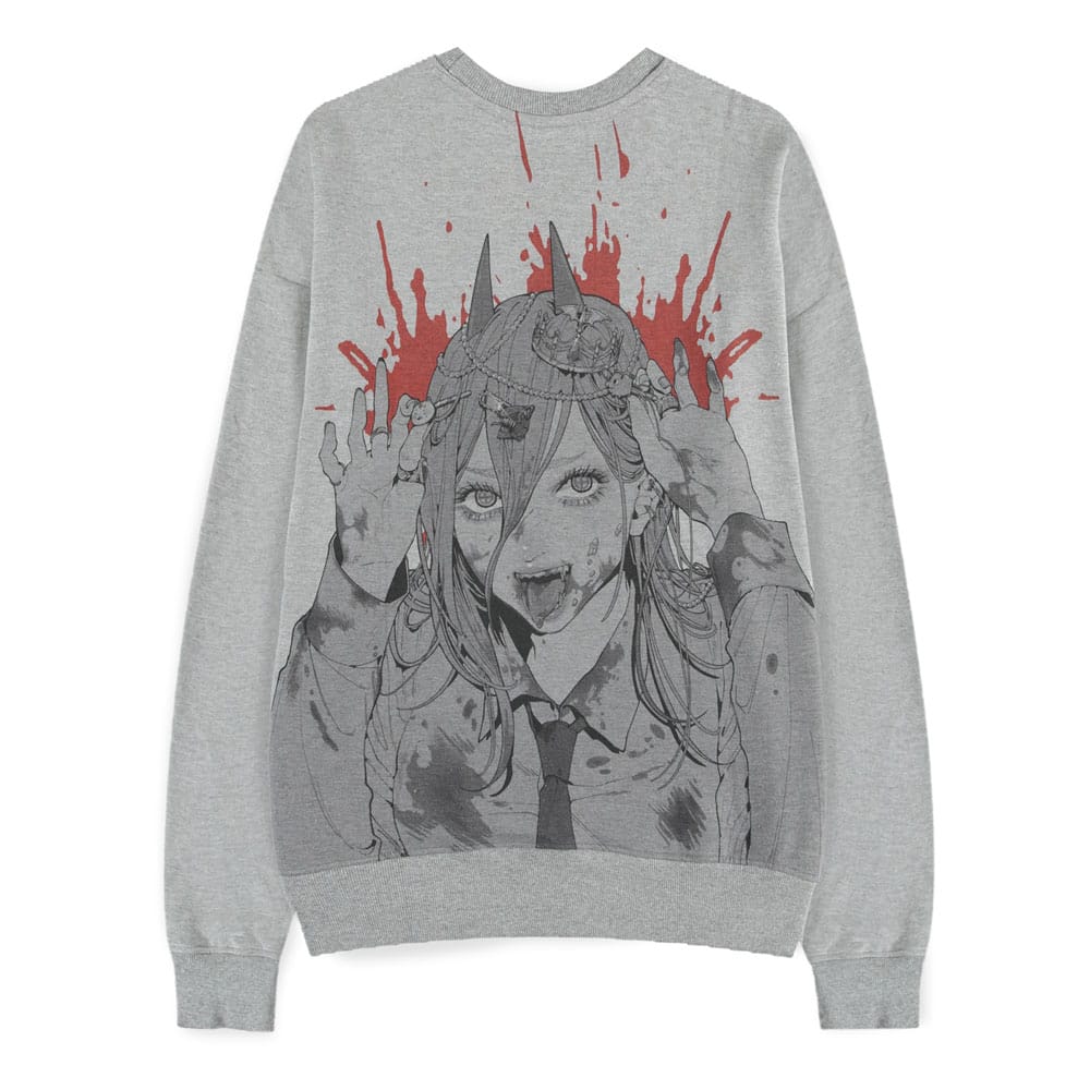 Chainsaw Man Pullover Power Grey Melange Größe S Image 1