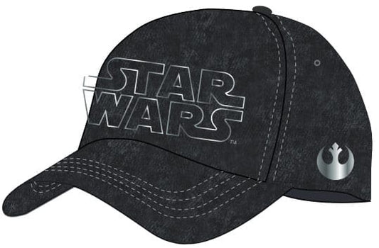 Star Wars Baseball Cap Silver Logo Image