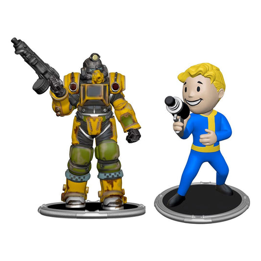 Fallout Minifiguren 2er-Pack Set A Excavator & Vault Boy (Gun) 7 cm Image 1