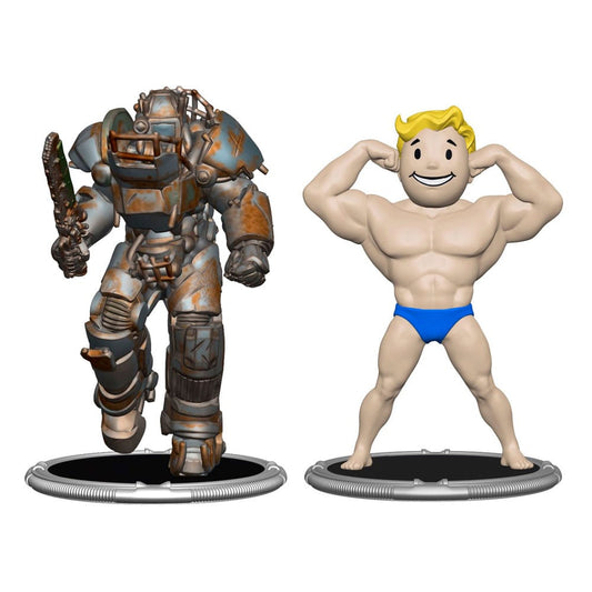 Fallout Minifiguren 2er-Pack Set E Raider & Vault Boy (Strong) 7 cm Image 1