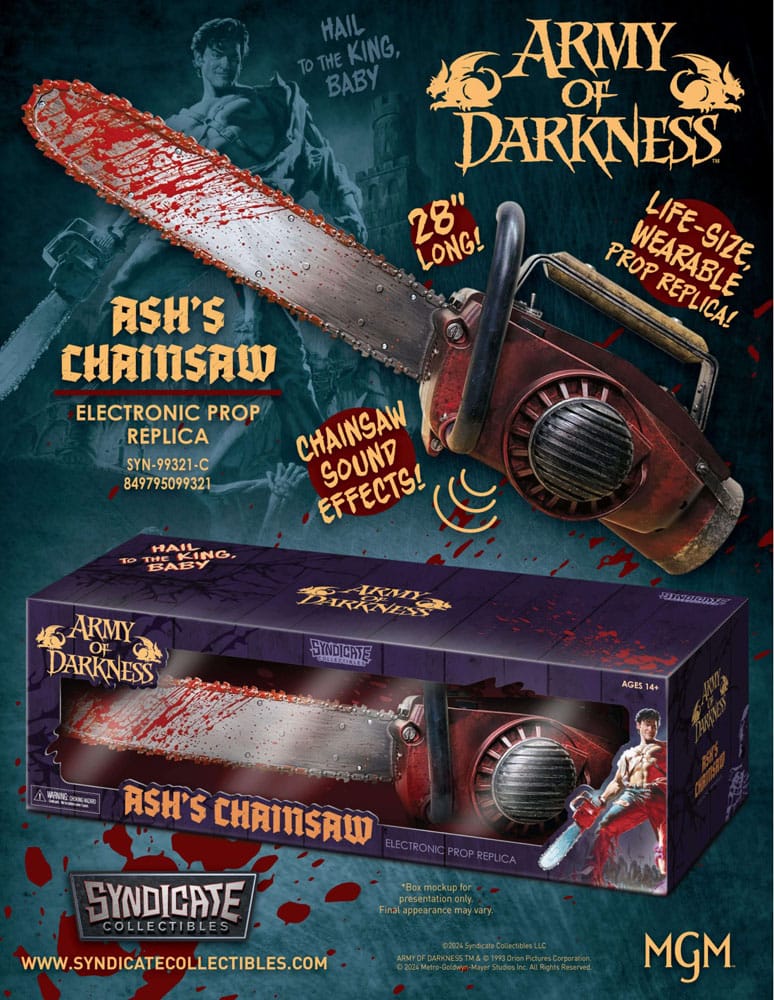 Army of Darkness Prop Replik 1/1 Ash's Kettensäge 71 cm Image 2