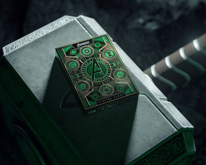Avengers - The Infinity Saga Spielkarten Green Version Image 2