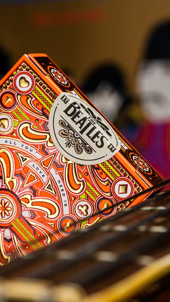 The Beatles Spielkarten Orange Version Image 2