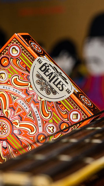 The Beatles Spielkarten Orange Version Image 2