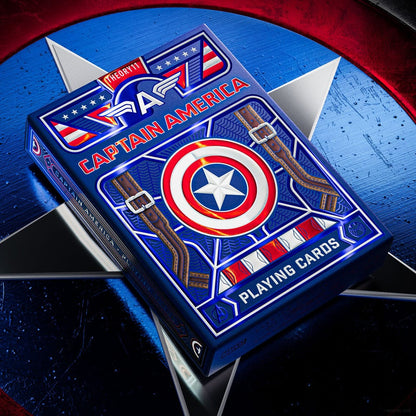 Captain America Spielkarten Patriotic Design Image 1