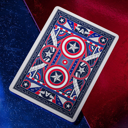 Captain America Spielkarten Patriotic Design Image 3