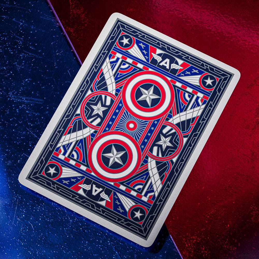 Captain America Spielkarten Patriotic Design Image 3