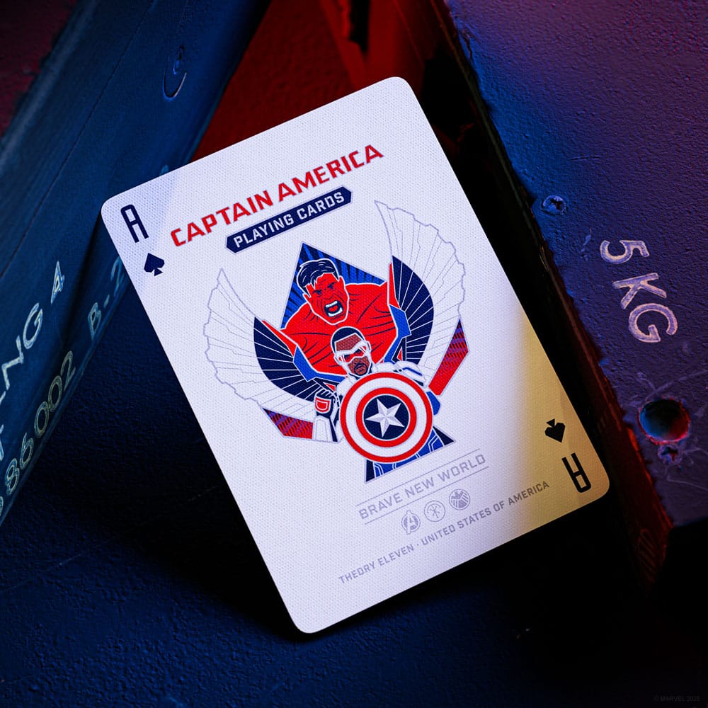 Captain America Spielkarten Patriotic Design Image 4