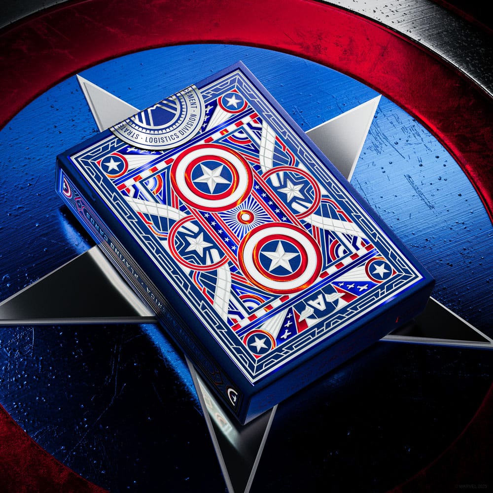 Captain America Spielkarten Patriotic Design Image 6