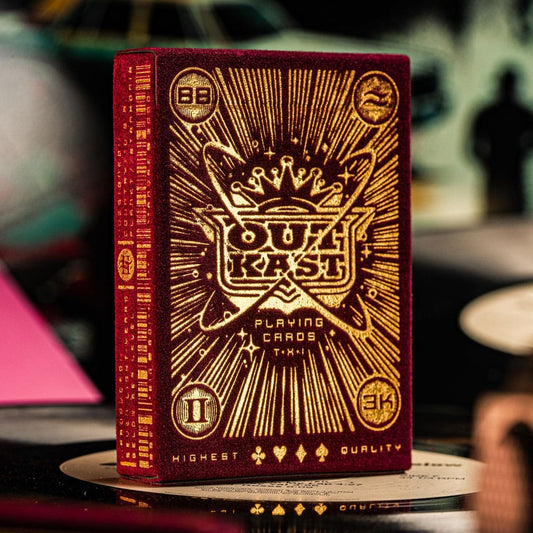 Outcast Spielkarten Red Velvet Image 1