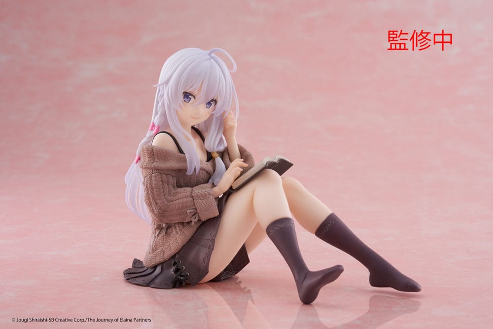 Wandering Witch: The Journey of Elaina PVC Statue Desktop Cute Figure Elaina Casual Clothes Ver. 13 cm Image 2