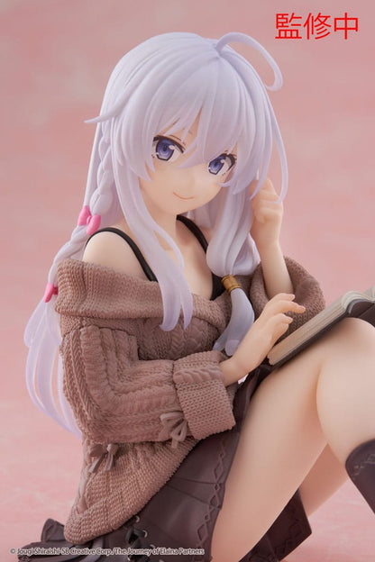 Wandering Witch: The Journey of Elaina PVC Statue Desktop Cute Figure Elaina Casual Clothes Ver. 13 cm Image 4