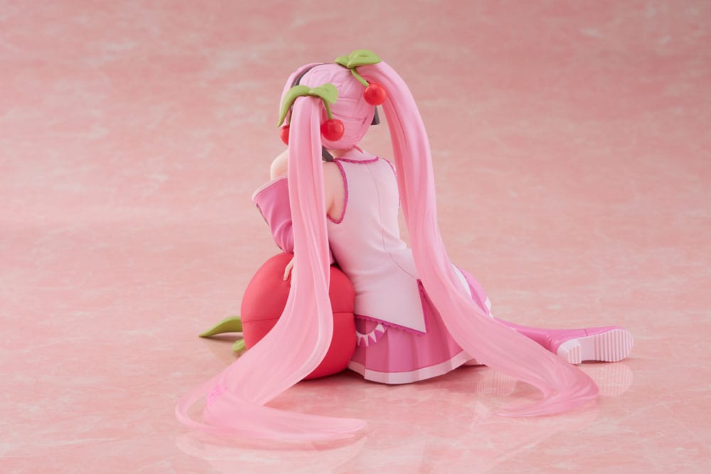 Hatsune Miku PVC Statue Desktop Cute Figure Sakura Miku Cherry Cushion Ver. 13 cm Image 5