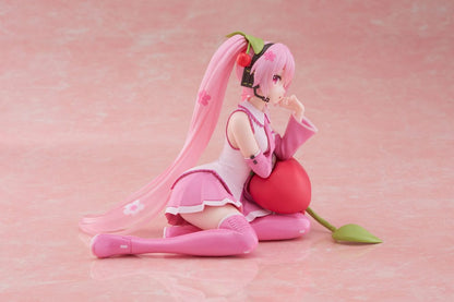 Hatsune Miku PVC Statue Desktop Cute Figure Sakura Miku Cherry Cushion Ver. 13 cm Image 6