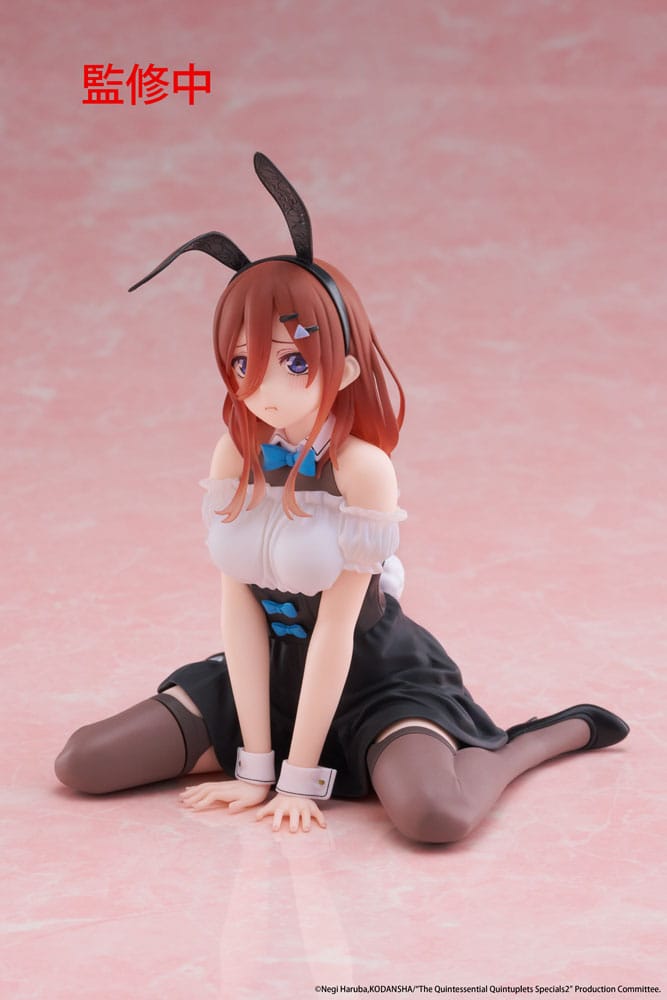 The Quintessential Quintuplets 3 PVC Statue Desktop Cute Figure Miku Nakano (Bunny Ver.) 13 cm Image 4