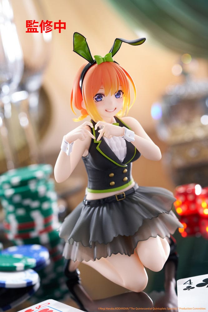 The Quintessential Quintuplets 3 PVC Statue Desktop Cute Figure Yotsuba Nakano (Bunny Ver.) 13 cm Image 4