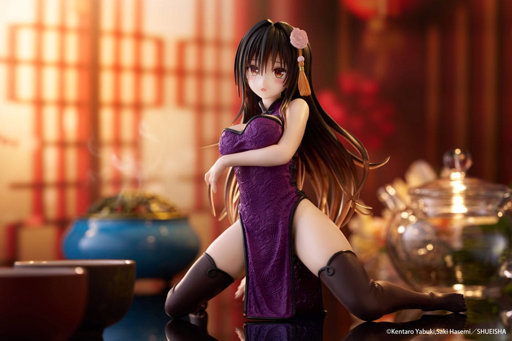 To Love Ru Darkness Desktop Cute PVC Statue Yui Kotegawa (Chinese Dress Ver.) 13 cm Image 3