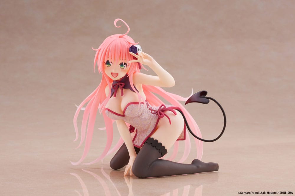 To Love-Ru Darkness PVC Statue Desktop Cute Figure Lala Chinese Dress Ver. 13 cm Image 3