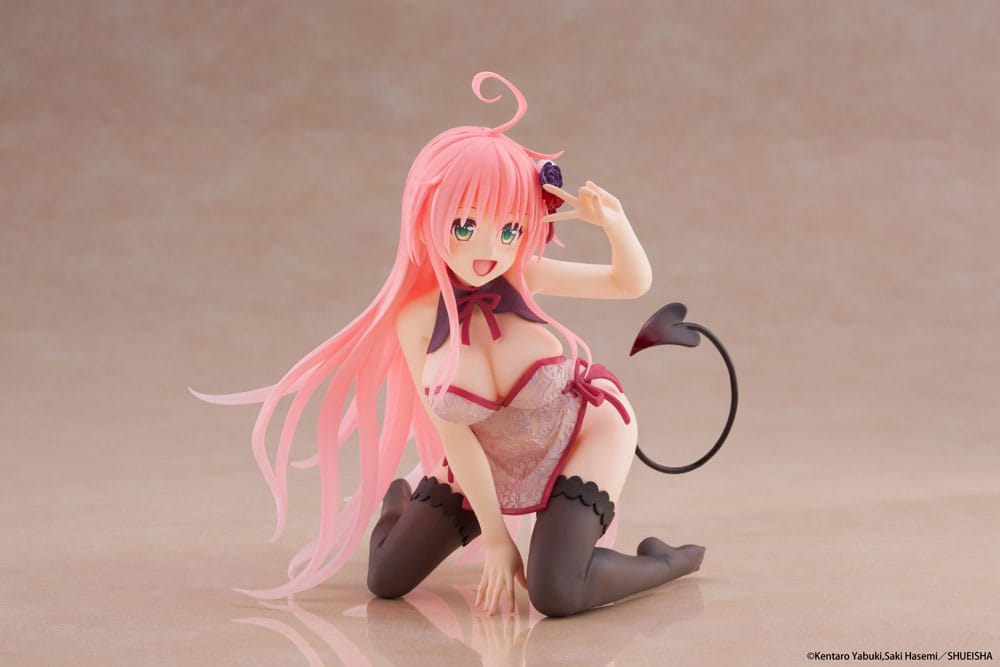 To Love-Ru Darkness PVC Statue Desktop Cute Figure Lala Chinese Dress Ver. 13 cm Image 6