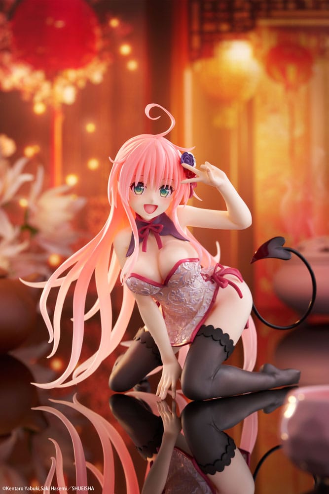 To Love-Ru Darkness PVC Statue Desktop Cute Figure Lala Chinese Dress Ver. 13 cm Image 10