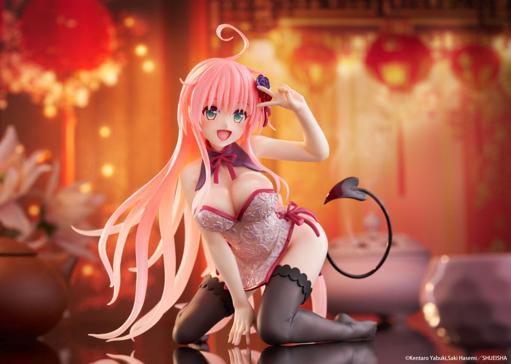 To Love-Ru Darkness PVC Statue Desktop Cute Figure Lala Chinese Dress Ver. 13 cm Image 11