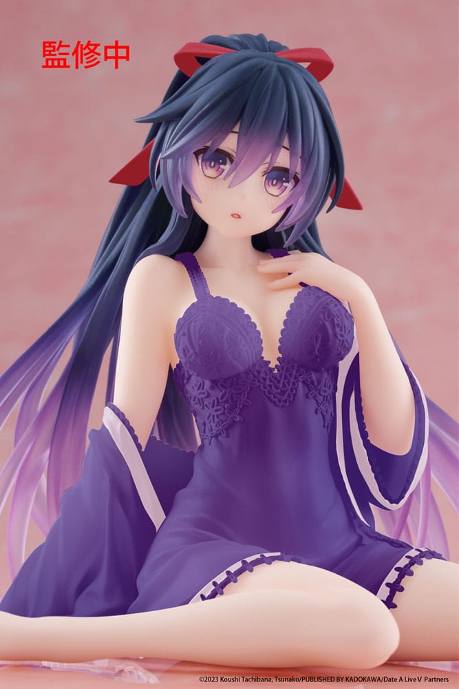 Date A Live V PVC Statue Desktop Cute Figure Tohka Yatogami Nightwear Ver. Renewal 13 cm Image 4