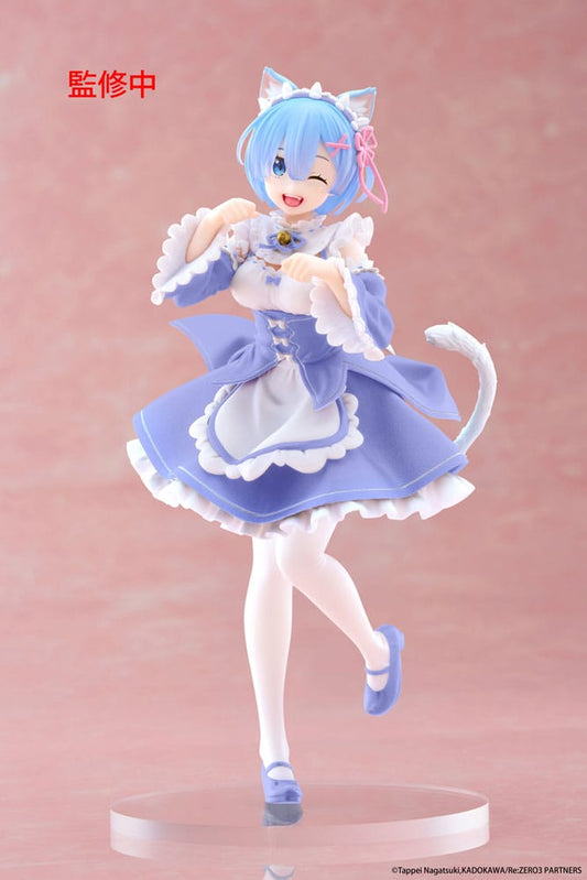 Re:Zero Starting Life in Another World Coreful PVC Statue Rem Cat Maid Ver. Renewal 18 cm Image 1