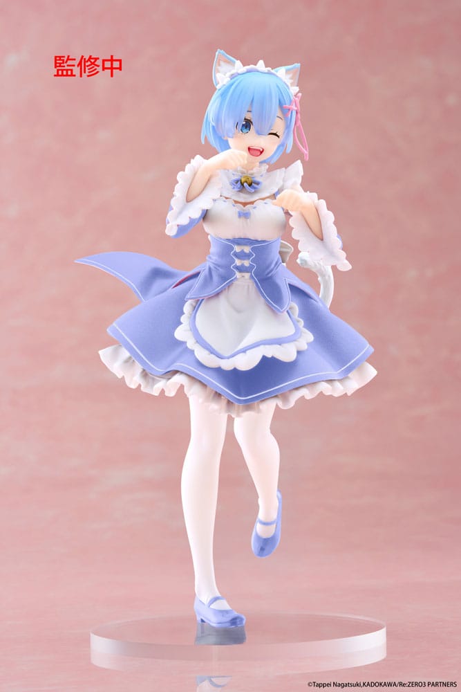 Re:Zero Starting Life in Another World Coreful PVC Statue Rem Cat Maid Ver. Renewal 18 cm Image 3