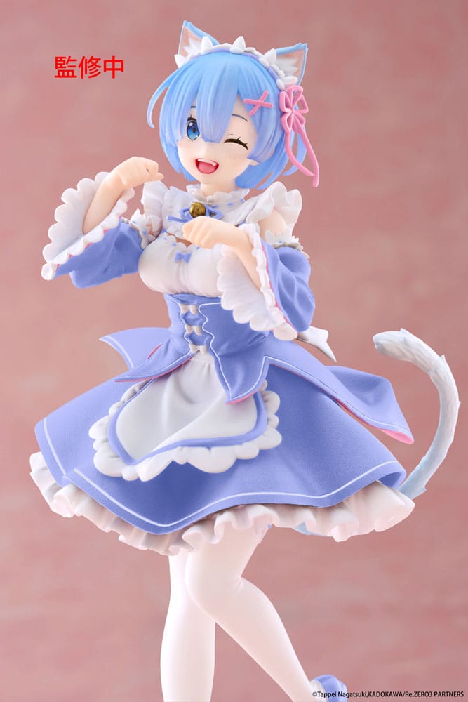 Re:Zero Starting Life in Another World Coreful PVC Statue Rem Cat Maid Ver. Renewal 18 cm Image 4