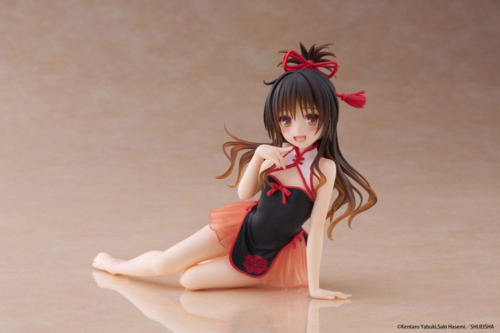 To Love-Ru Darkness PVC Statue Desktop Cute Figure Mikan Yuki Chinese Dress Ver. 13 cm Image 1