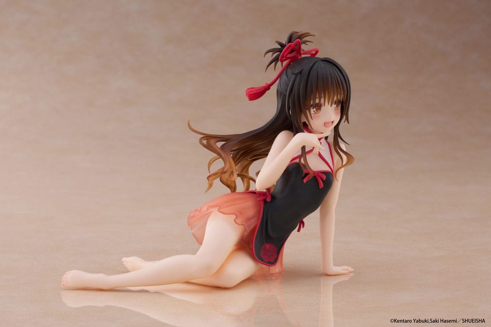 To Love-Ru Darkness PVC Statue Desktop Cute Figure Mikan Yuki Chinese Dress Ver. 13 cm Image 5