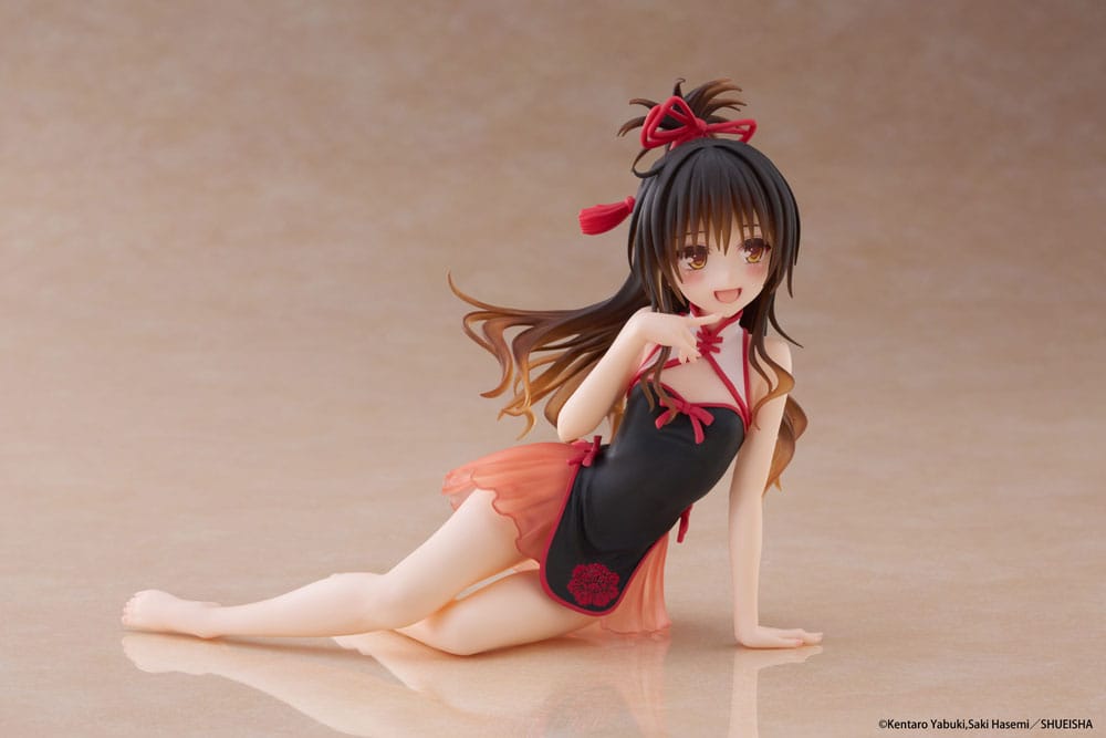 To Love-Ru Darkness PVC Statue Desktop Cute Figure Mikan Yuki Chinese Dress Ver. 13 cm Image 6