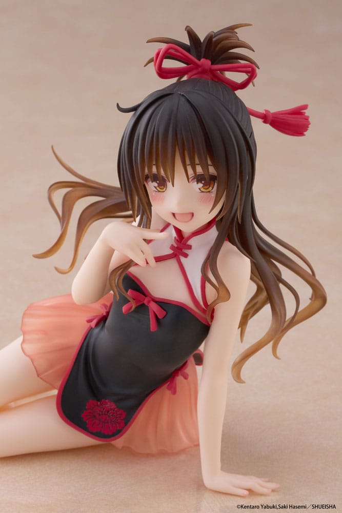 To Love-Ru Darkness PVC Statue Desktop Cute Figure Mikan Yuki Chinese Dress Ver. 13 cm Image 8