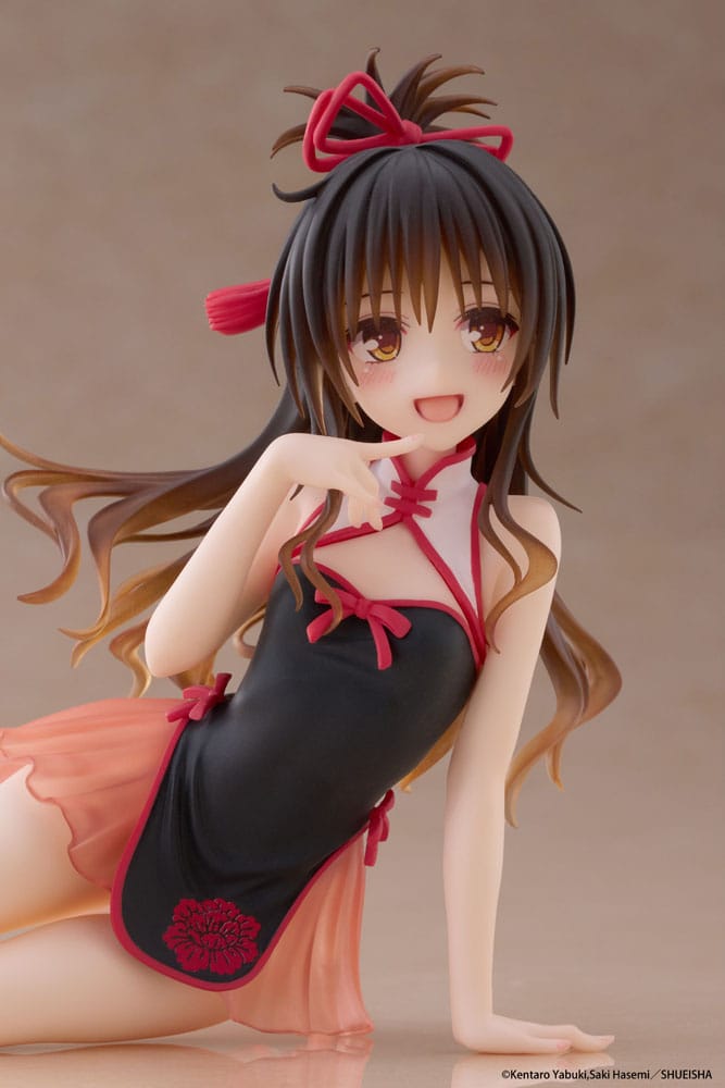 To Love-Ru Darkness PVC Statue Desktop Cute Figure Mikan Yuki Chinese Dress Ver. 13 cm Image 9