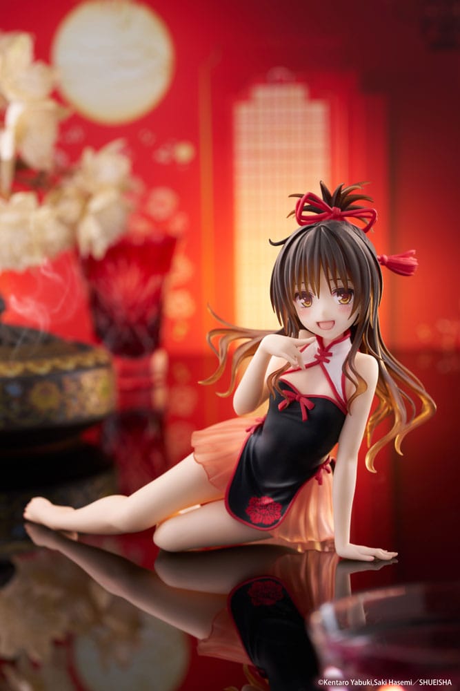 To Love-Ru Darkness PVC Statue Desktop Cute Figure Mikan Yuki Chinese Dress Ver. 13 cm Image 10