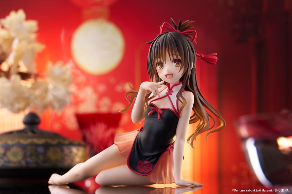 To Love-Ru Darkness PVC Statue Desktop Cute Figure Mikan Yuki Chinese Dress Ver. 13 cm Image 11