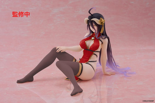 Overlord PVC Statue Desktop Cute Figure Albedo Chinese Dress Ver. Renewal 13 cm Image 2