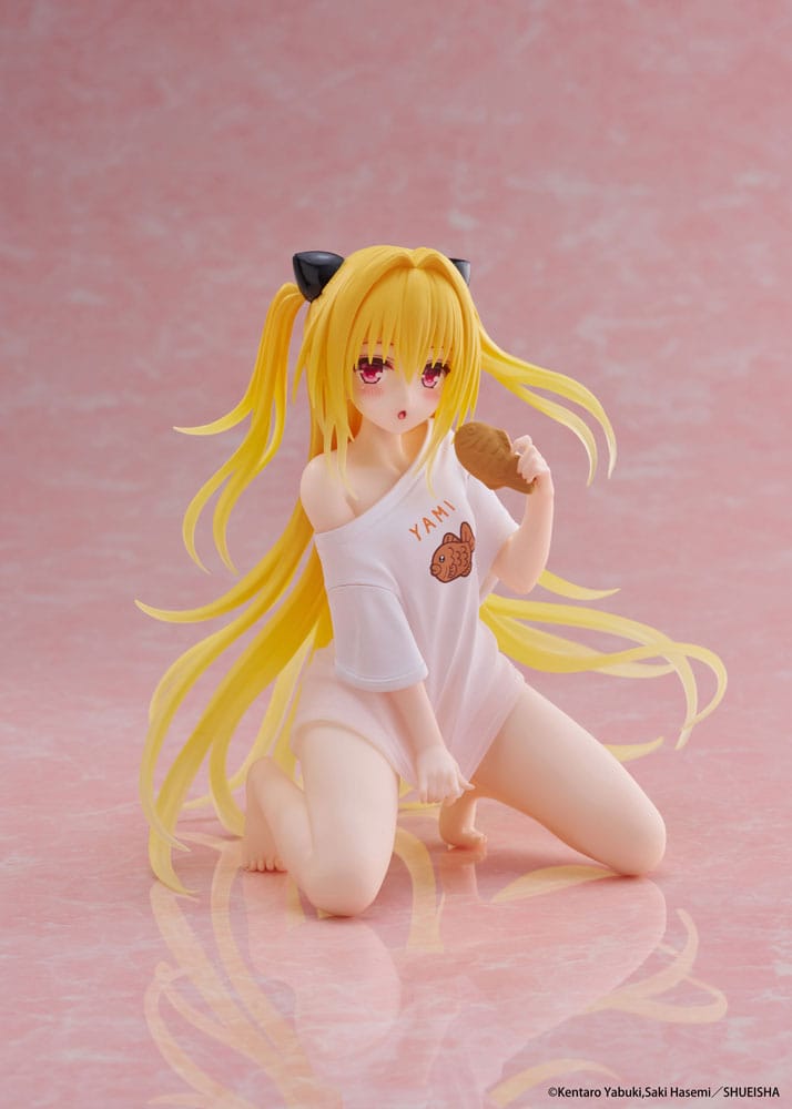 To Love-Ru Darkness PVC Statue Desktop Cute Figure Golden Darkness Roomwear Ver. 13 cm Image 1