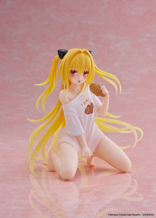 To Love-Ru Darkness PVC Statue Desktop Cute Figure Golden Darkness Roomwear Ver. 13 cm Image 1
