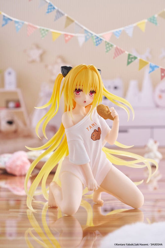 To Love-Ru Darkness PVC Statue Desktop Cute Figure Golden Darkness Roomwear Ver. 13 cm Image 2