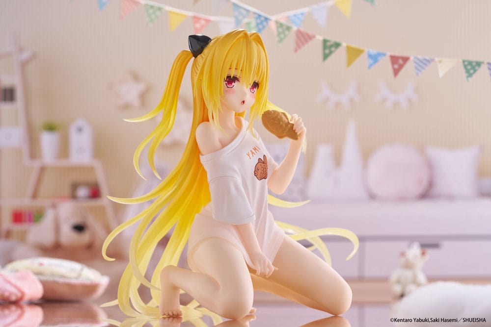 To Love-Ru Darkness PVC Statue Desktop Cute Figure Golden Darkness Roomwear Ver. 13 cm Image 3
