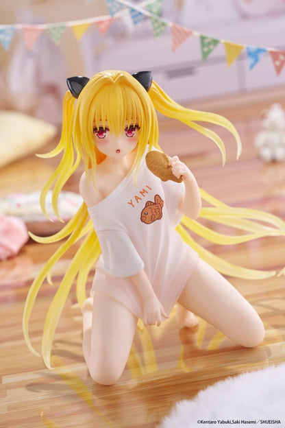 To Love-Ru Darkness PVC Statue Desktop Cute Figure Golden Darkness Roomwear Ver. 13 cm Image 4