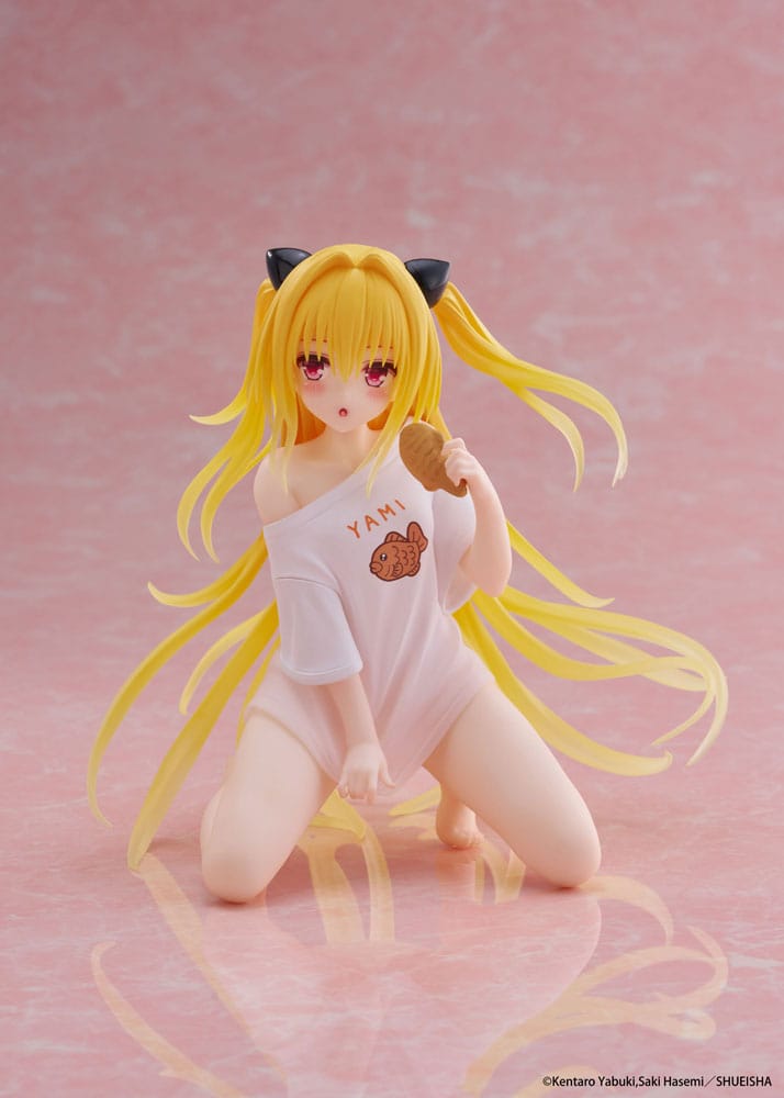 To Love-Ru Darkness PVC Statue Desktop Cute Figure Golden Darkness Roomwear Ver. 13 cm Image 5