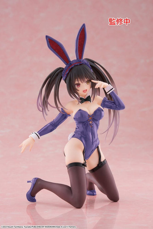 Date A Live V PVC Statue Desktop Cute Figure Kurumi Tokisaki Bunny Ver. Renewal 13 cm Image 2