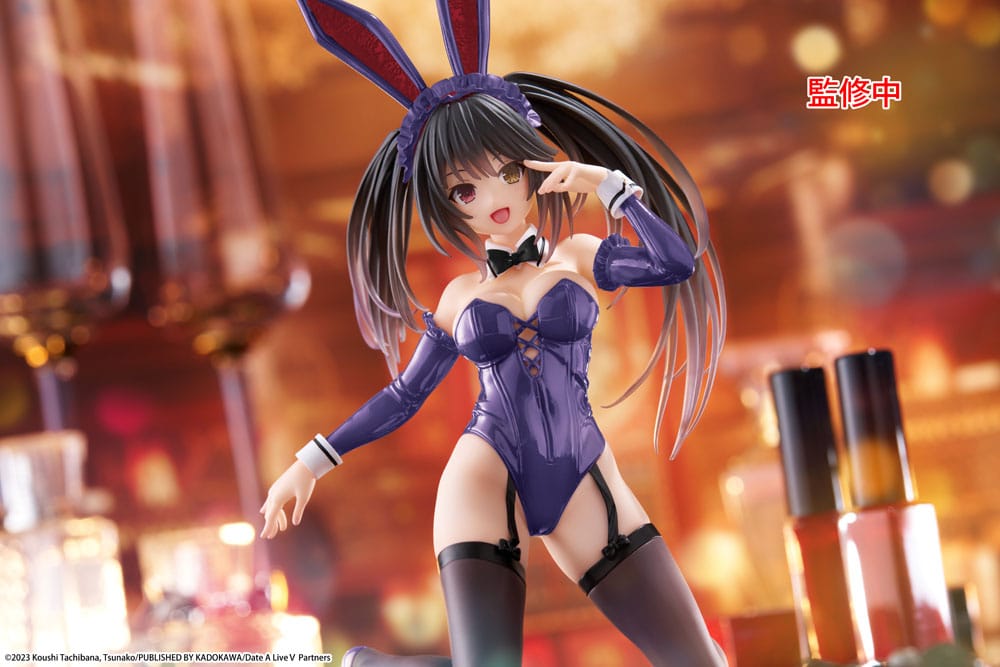 Date A Live V PVC Statue Desktop Cute Figure Kurumi Tokisaki Bunny Ver. Renewal 13 cm Image 4