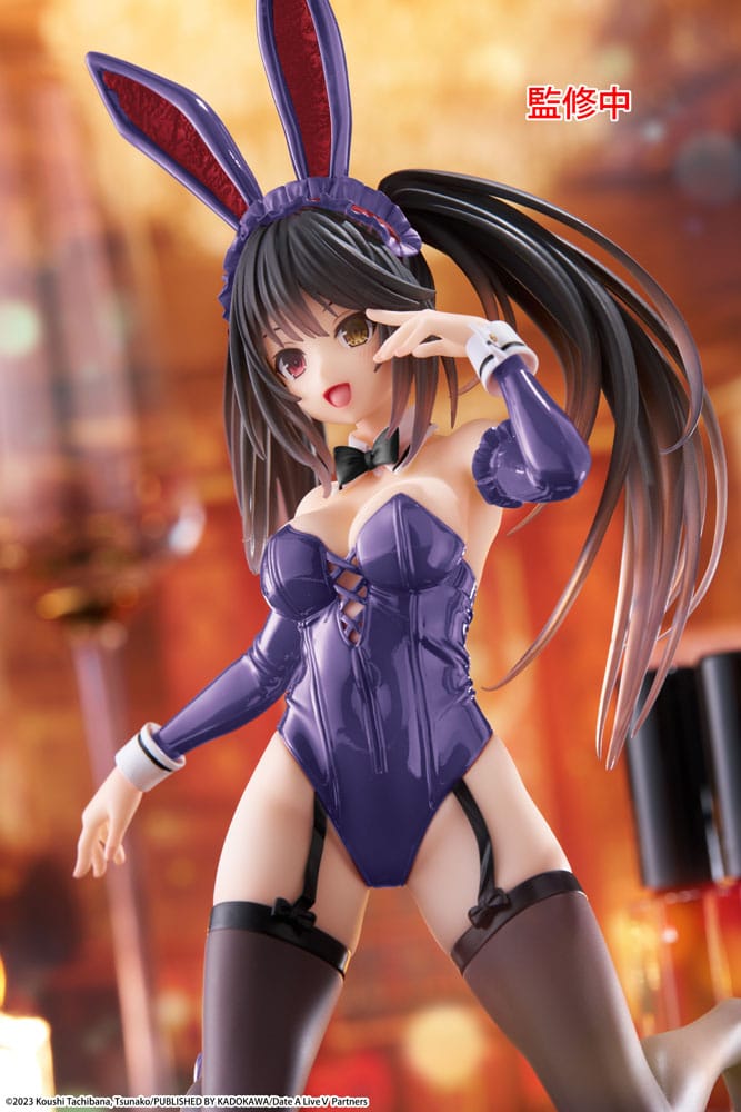 Date A Live V PVC Statue Desktop Cute Figure Kurumi Tokisaki Bunny Ver. Renewal 13 cm Image 5